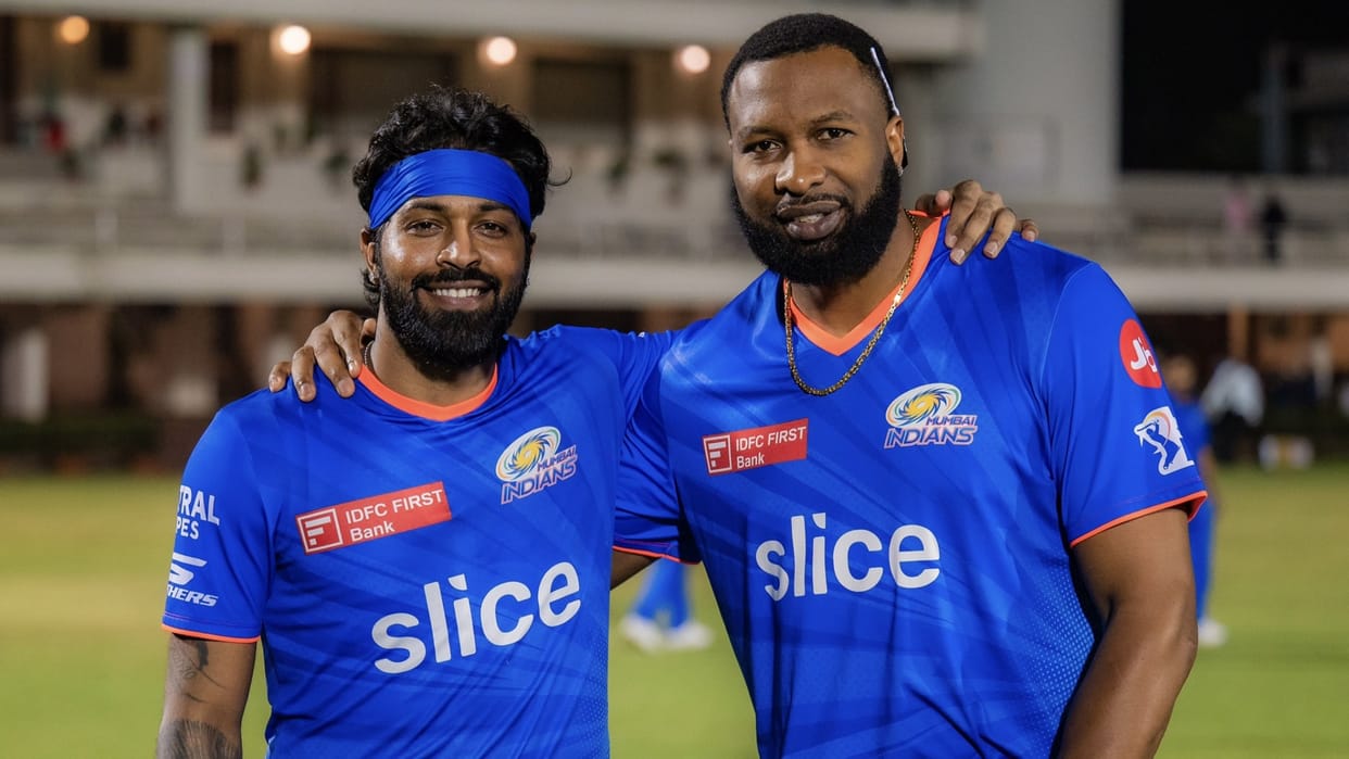 ipl 2024 hardik pandya shared an emotional post for kieron pollard batting coach of mumbai indians