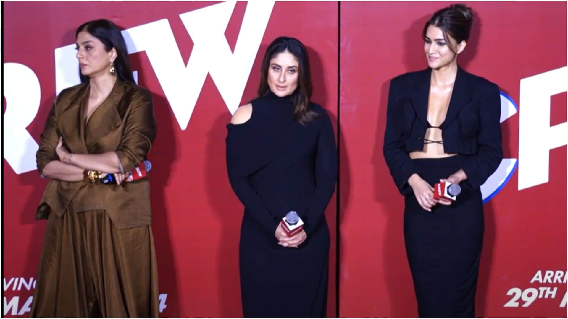 Crew Trailer Launch: Tabu Kareena Kapoor Khan Kriti Sanon Rajesh A Krishnan