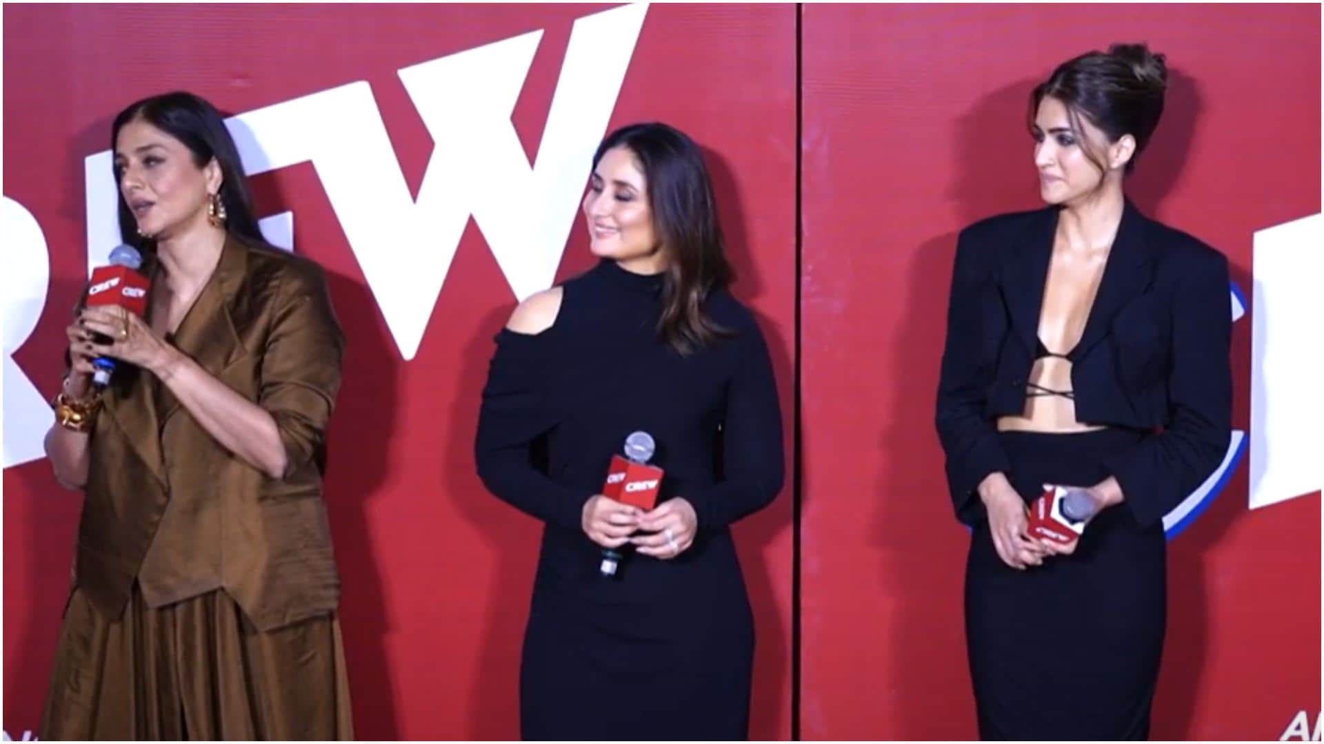 Crew Trailer Launch: Tabu Kareena Kapoor Khan Kriti Sanon Rajesh A Krishnan