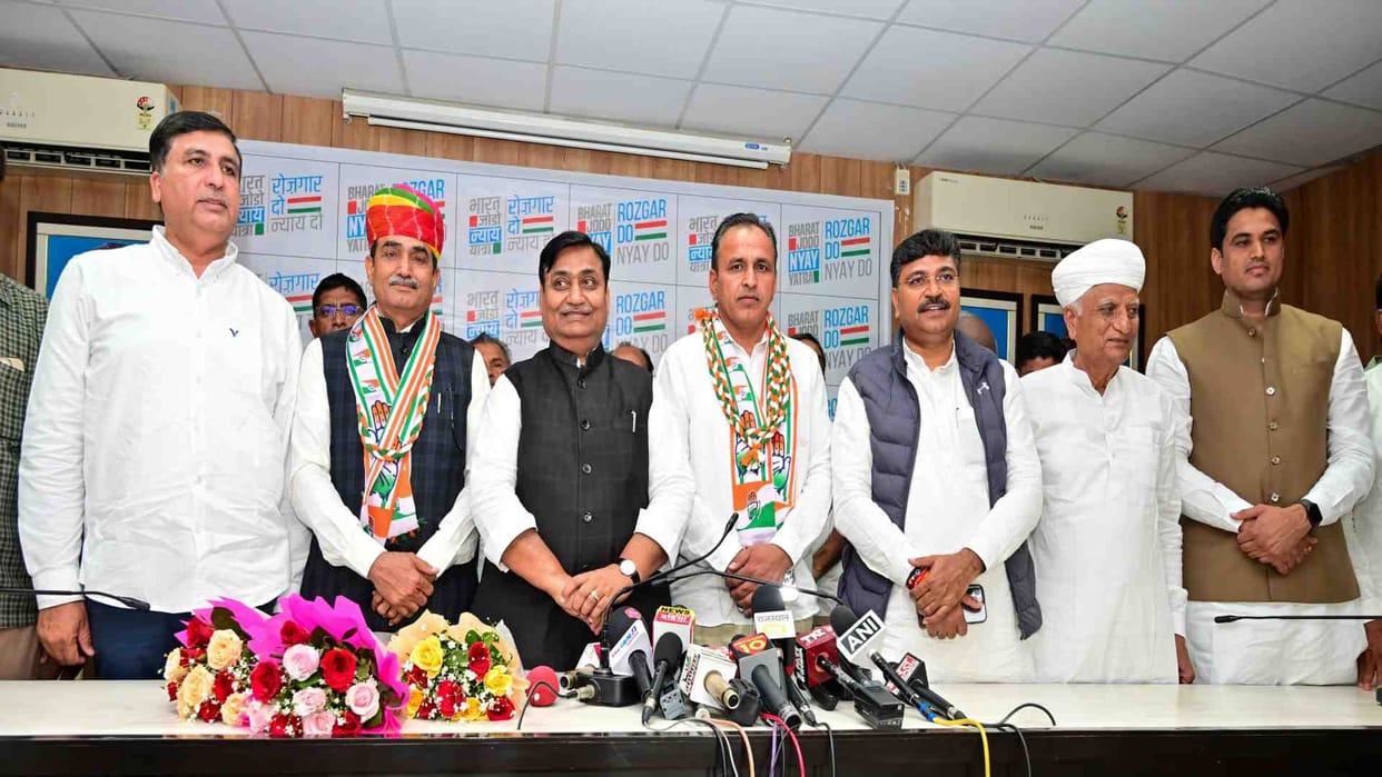 Jaipur News: Umedaram Beniwal and Jassaram Chaudhary join Congress