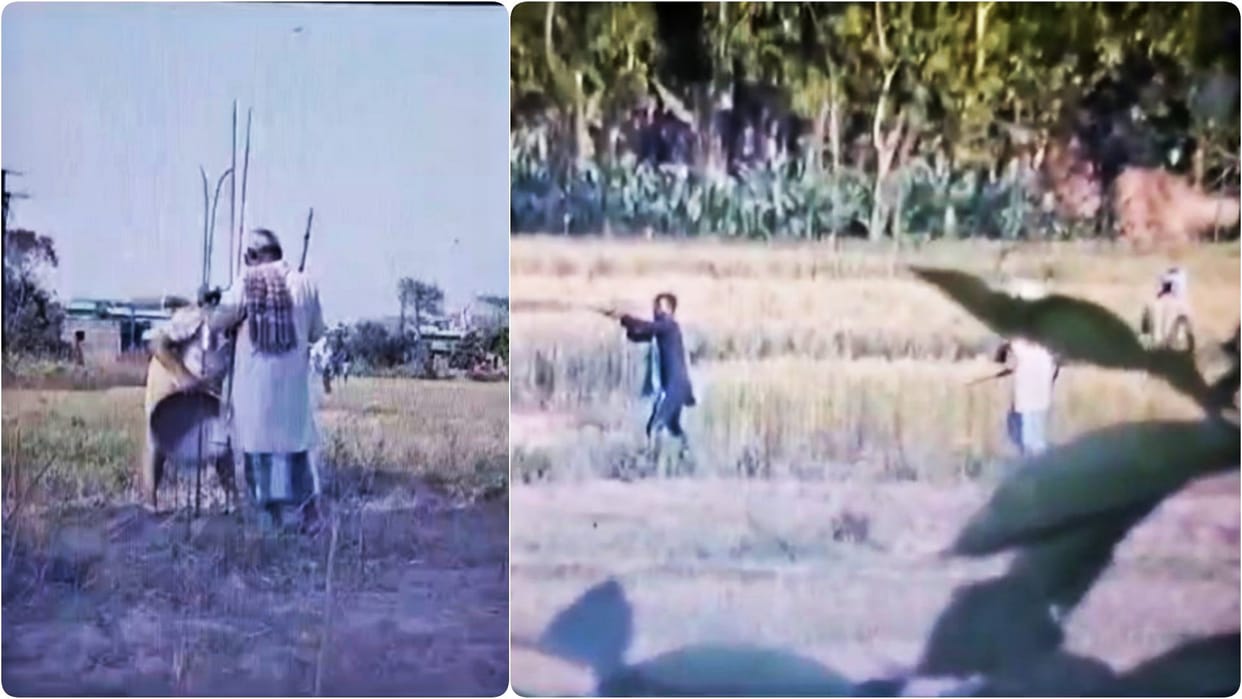 Khagaria: Bullets were fired in front of police and zonal personnel who went to measure land; people scared