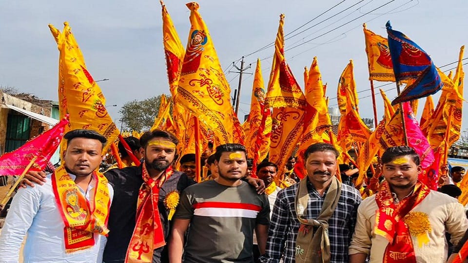 Khatu Shyam shobhayatra started in Kaudiyaganj