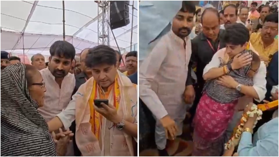 Woman reached Jyotiraditya Scindia in Shivpuri and pleaded for her son treatment