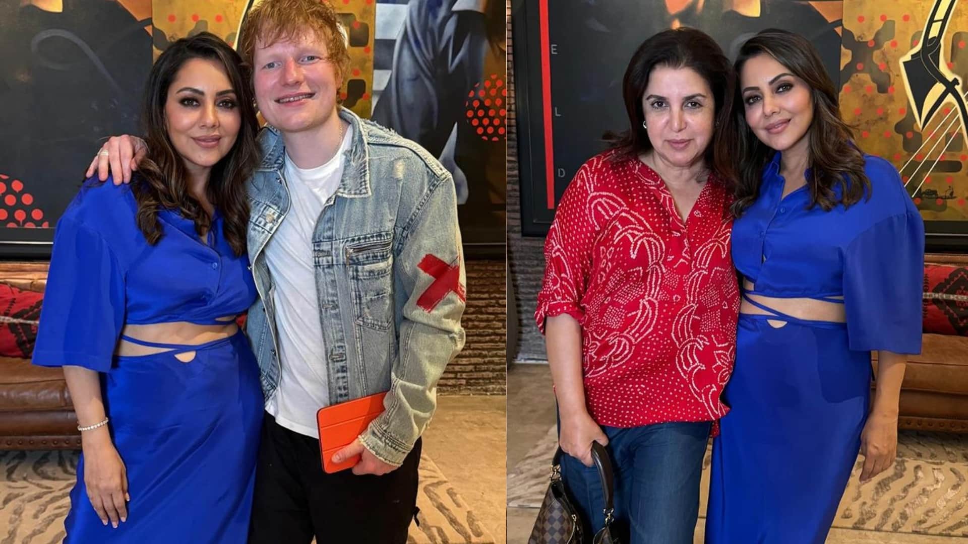 singer Ed sheeran sings perfect song at shah rukh khan house mannat king khan enjoy it farah khan shares video