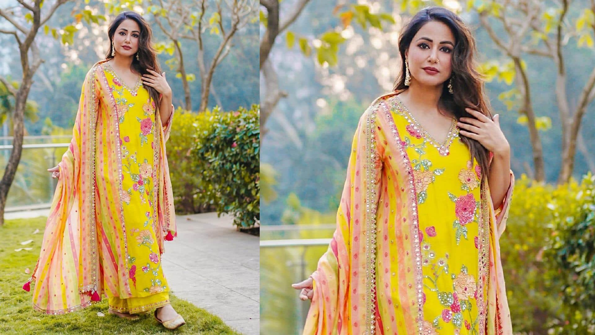 Ramadan 2024 trendy suit for iftar party inspired by hina khan