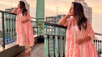 Ramadan 2024 trendy suit for iftar party inspired by hina khan