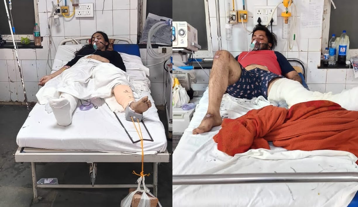 Girl and her friend beaten fiercely, thrown from moving car, legs broken after being hit by car, report filed
