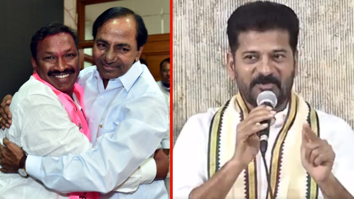 BRS MP Pasunoori Dayakar joins Congress Telangana CM Revanth Reddy on Lok Sabha Polls
