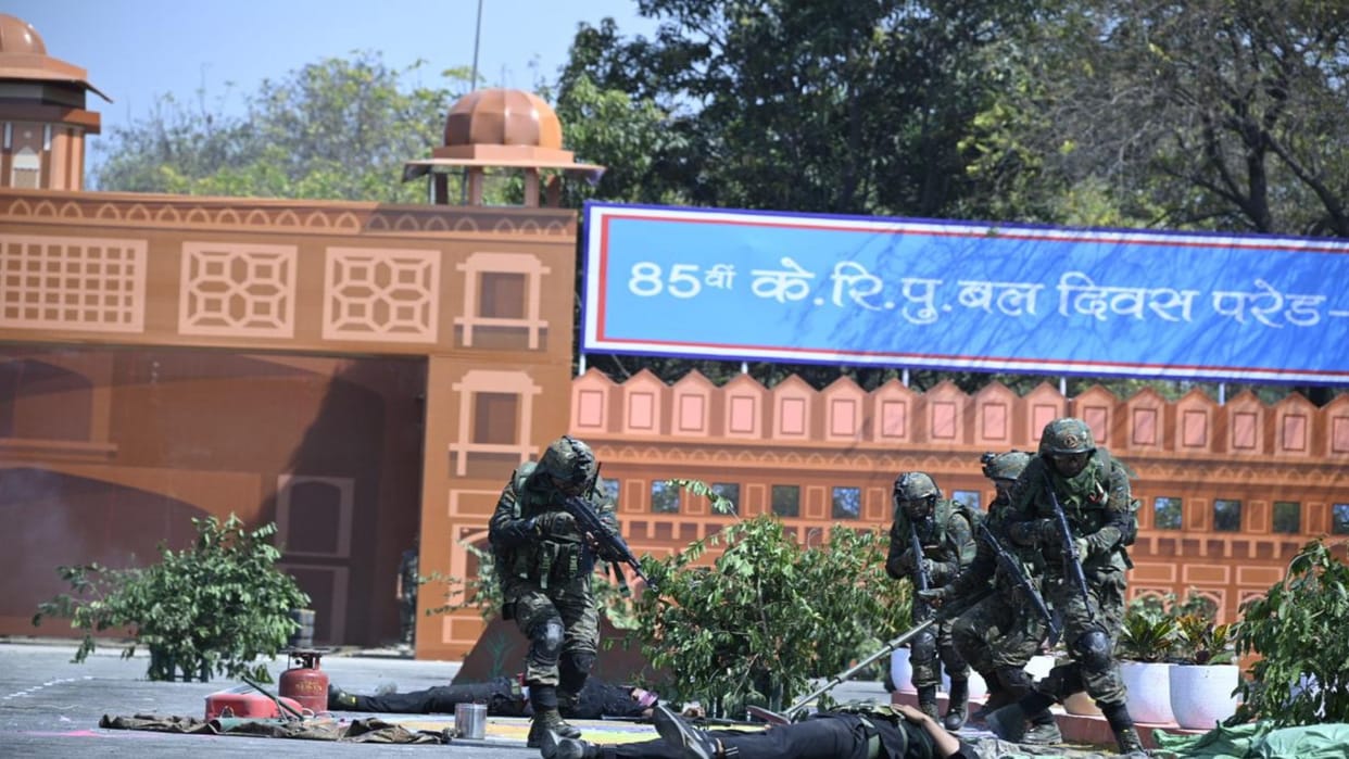 Soldiers displayed Jauhar in CRPF DG parade, Army demonstrated maneuvers