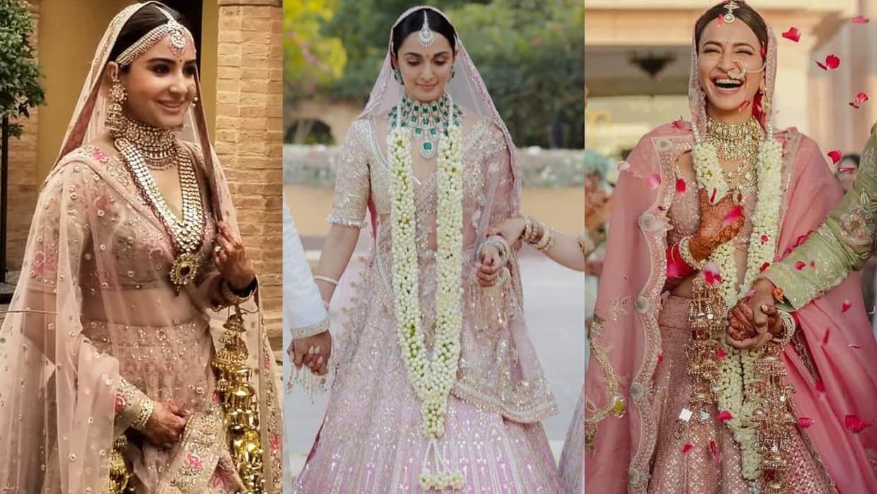 Bridal Lehenga inspired by kriti kharbanda anushka sharma to kiara Advani wedding look