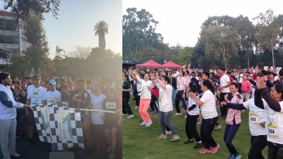 Amar Ujala Foundation Day 2024 Dehradun Youths Run for Environment in Greenathon today in dehradun