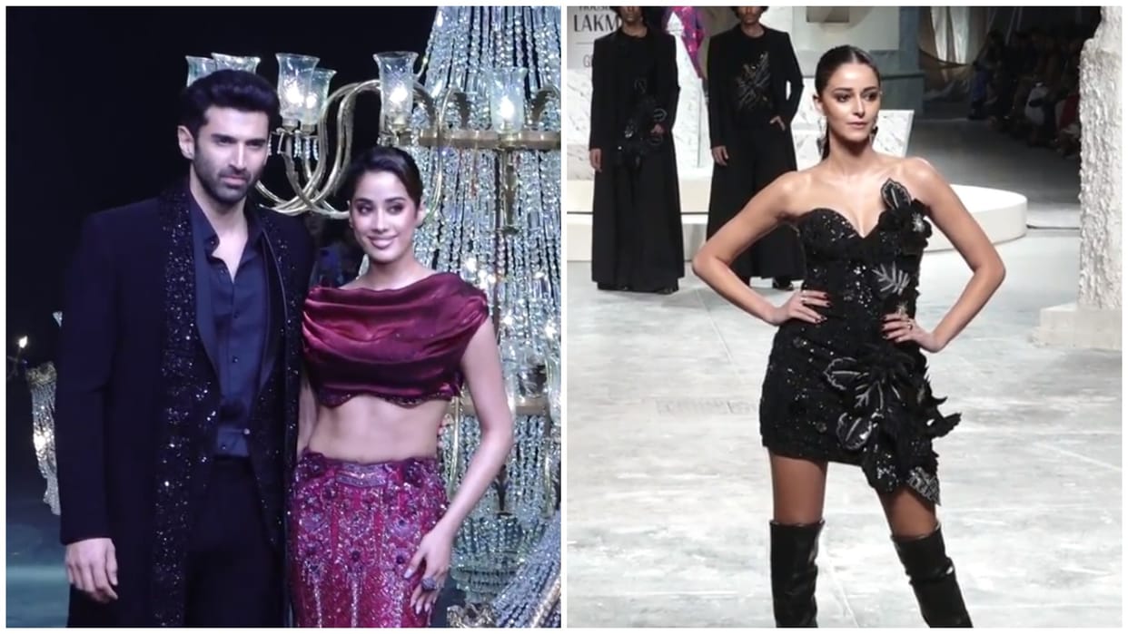 Lakme Fashion Week 2024 Finale Aditya Roy Kapur Janhvi Kapoor Showstopper For Kalki Ananya Panday Fire On Ramp