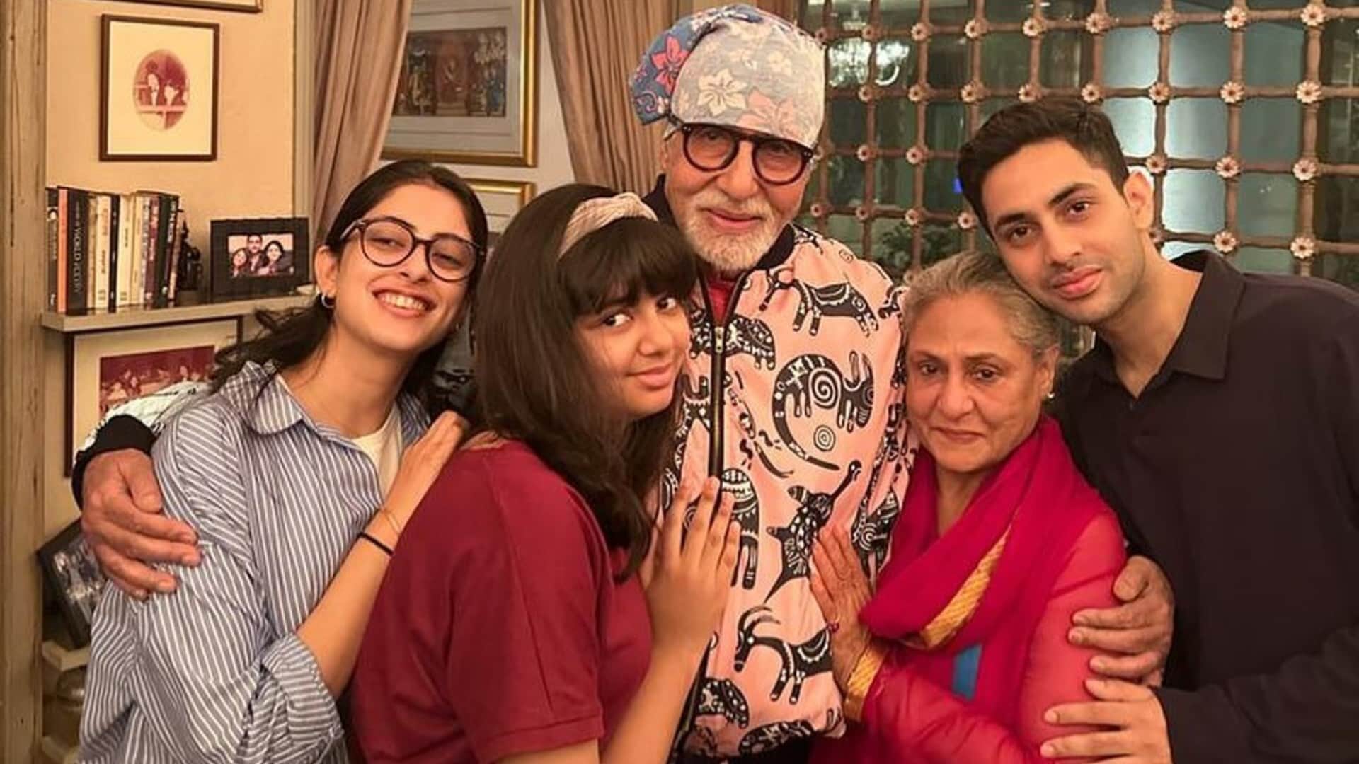 Amitabh Bachchan took a trip down memory lane and recalled he and jaya Bachchan brought Shweta to Prateeksha