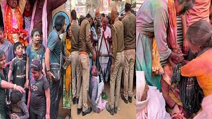 situation went out of control due to crowd During Barsana Lathmar Holi health of 10 devotees deteriorated