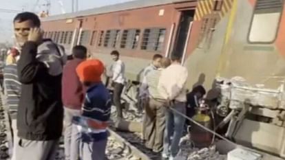Engine and four coaches of Sabarmati-Agra Cantt Express derailed near Madar station in Ajmer