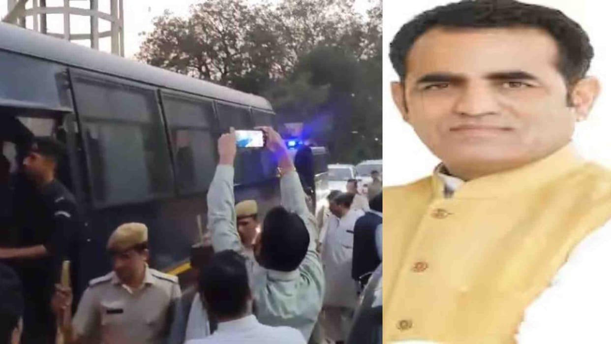 Rajasthan Police Arrested Amin Pathan in Kota in forest land encroachment Case News in Hindi