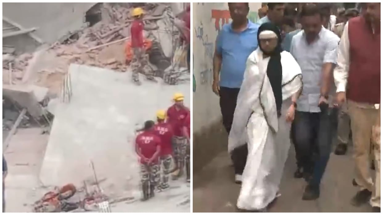 Metiabruz South Kolkata building collapse Updates 5 storey under construction building West Bengal