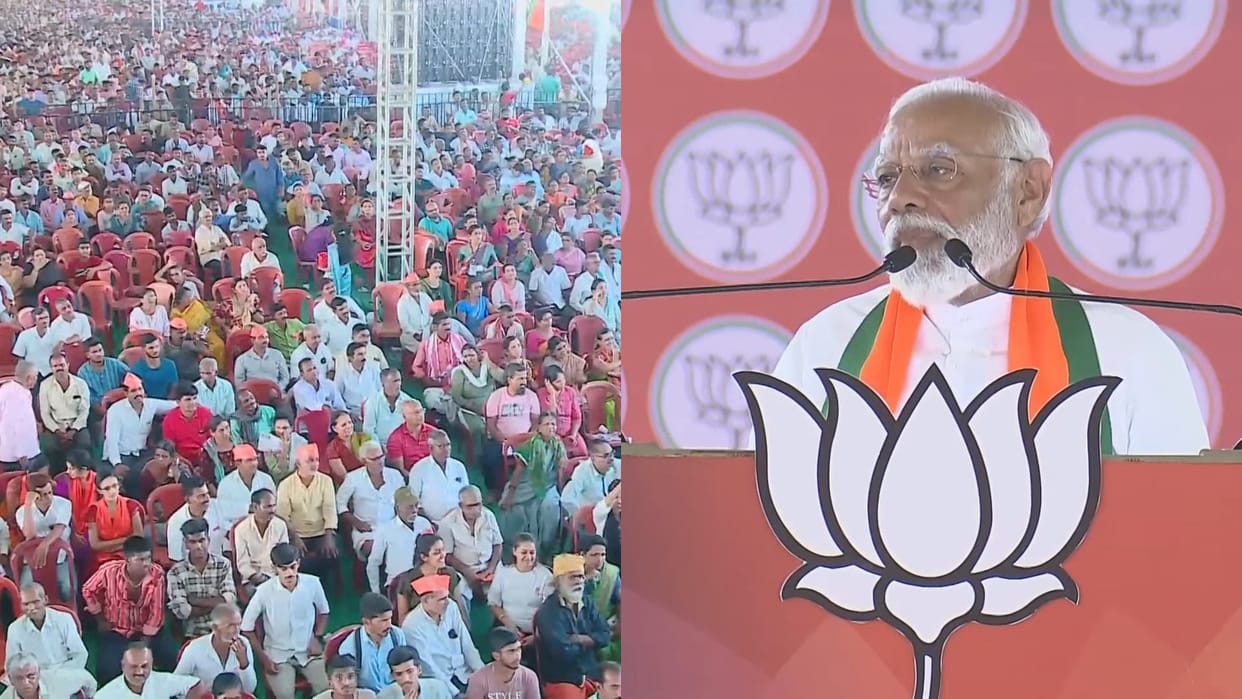 PM Modi Addresses rally In Karnataka Shivamogga Said Opposition always Lies