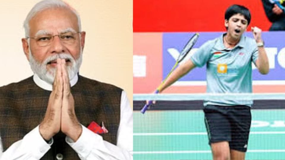 PM Narendra Modi congratulated badminton player Tanvi Sharma by writing a letter