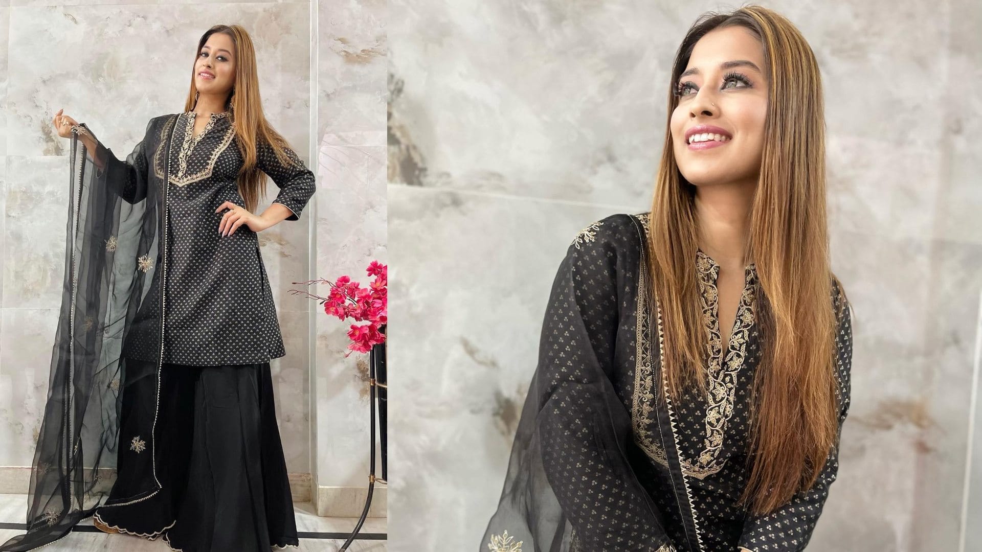 Eid 2024 trendy suit salwar for eid inspired by Somi Khan wife of Adil Khan Durrani