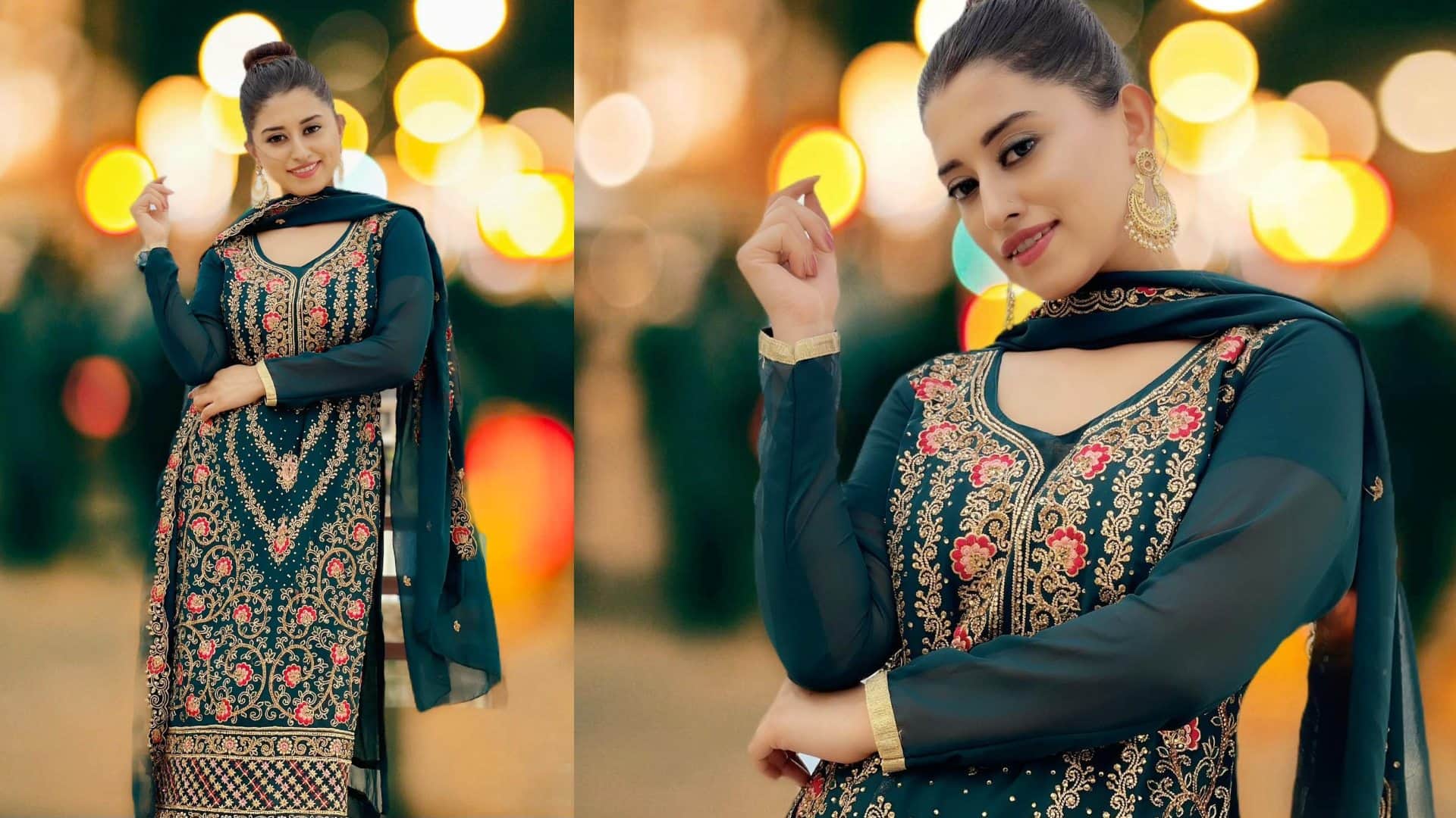 Eid 2024 trendy suit salwar for eid inspired by Somi Khan wife of Adil Khan Durrani