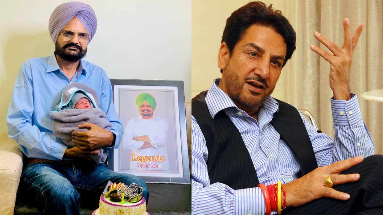 Punjabi Singer Gurdas Maan Visits Sidhu Moose Wala Parents to welcome the Baby says we are so happy