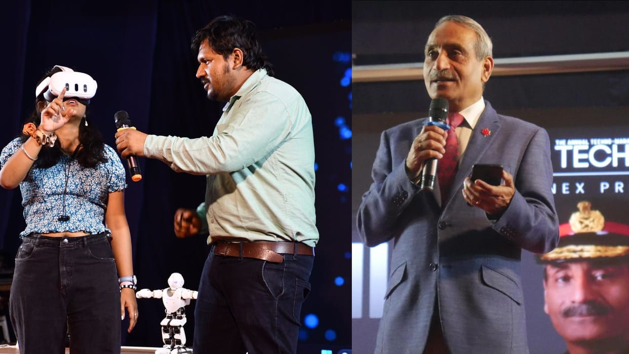 Technex 2024 surgical strike Lieutenant gave success mantra to IITians