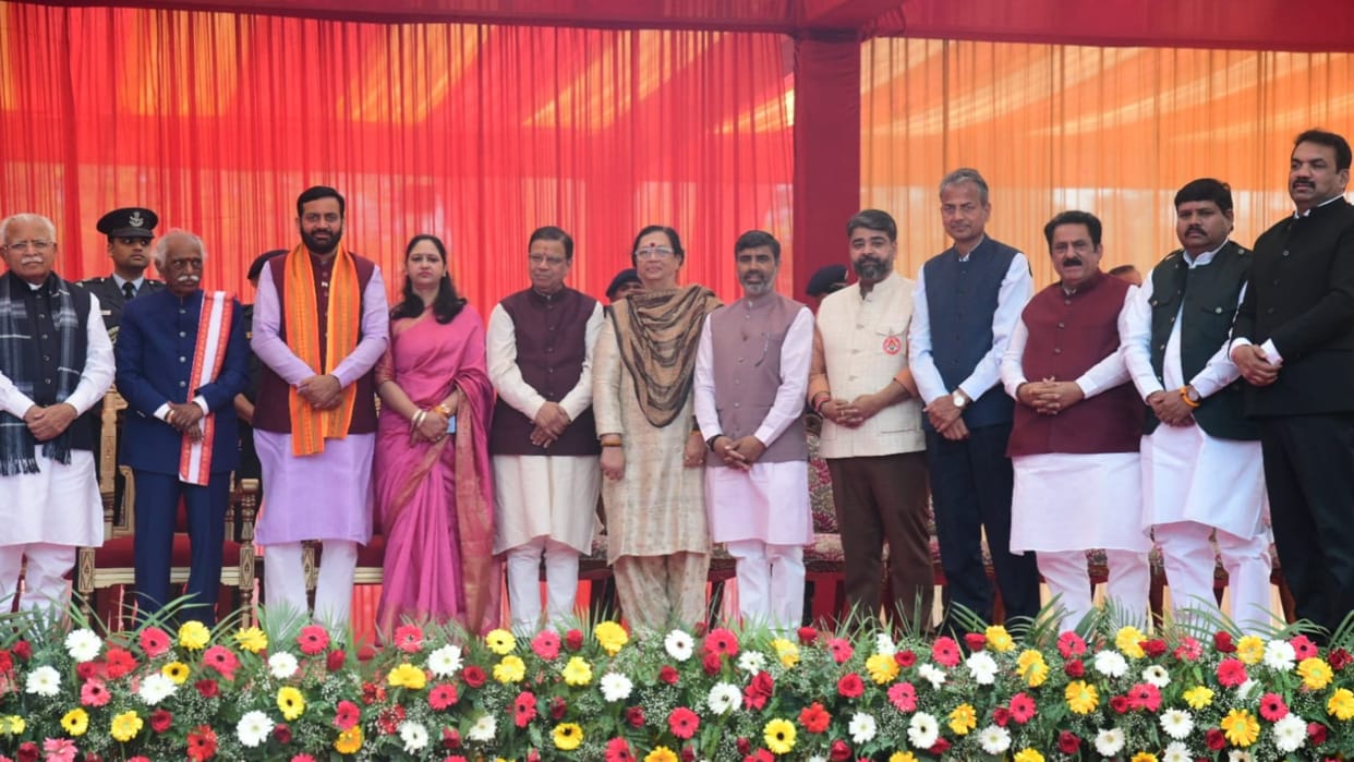 Haryana Cabinet Expansion new ministers take oath today all update