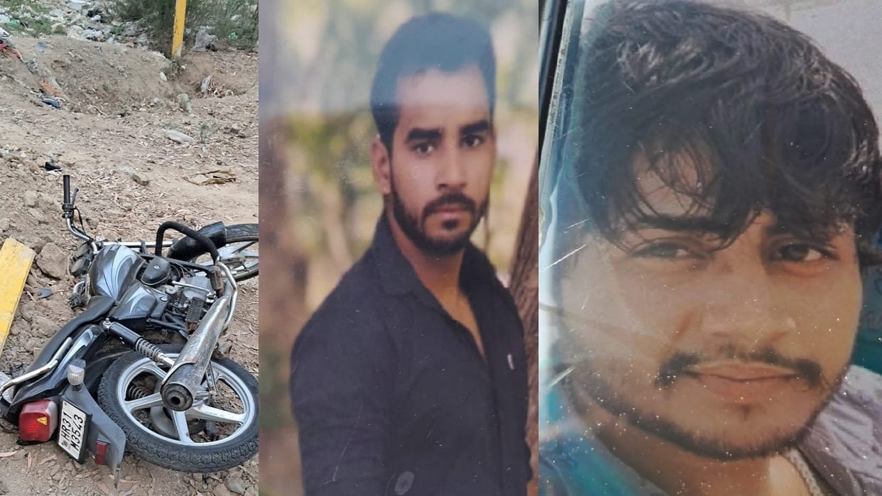 Tragic accident in Jind, Bike collides with tree, Two youths died, one seriously injured