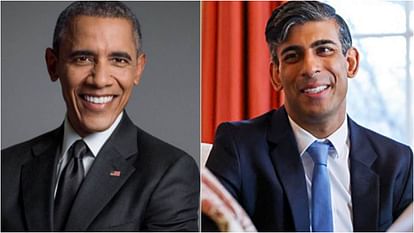 Barack Obama Rishi Sunak Meeting Artificial intelligence and other topics in informal talks