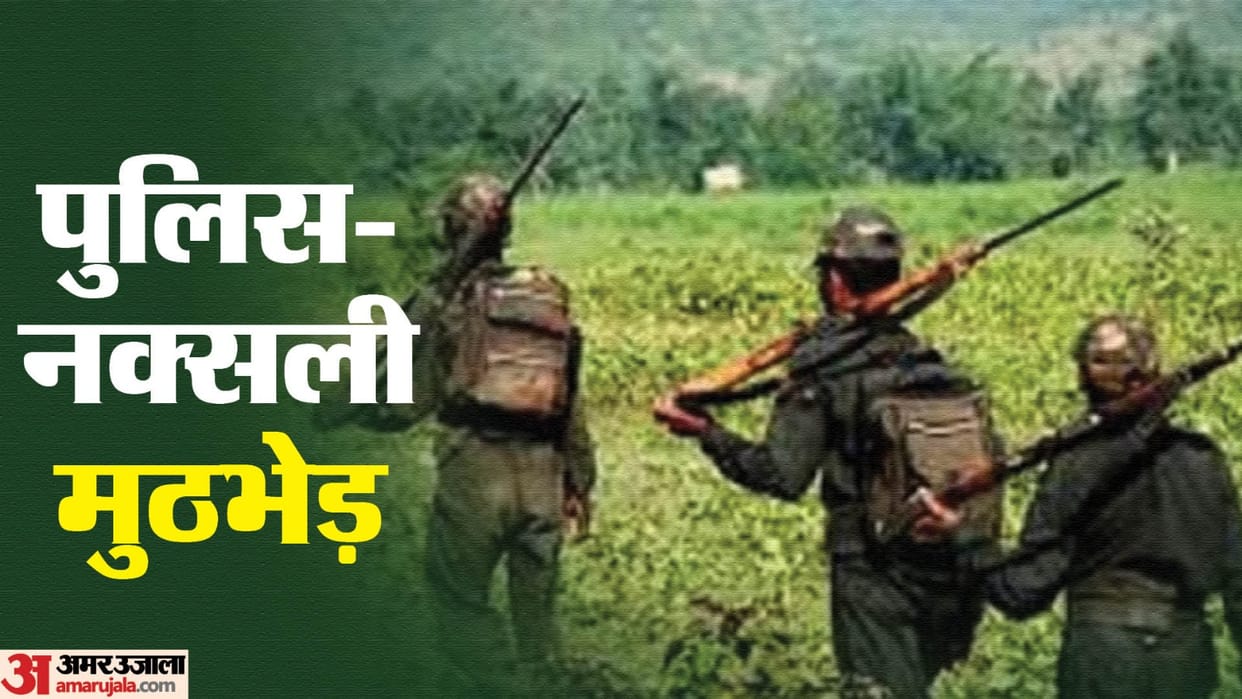 CG News Four Naxalites killed on Chhattisgarh Maharashtra Border News in Hindi