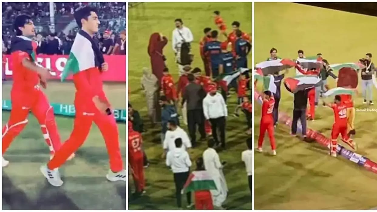 PSL 2024: After winning, Islamabad United team made mock of ICC, openly violated rules waving Palestine Flags