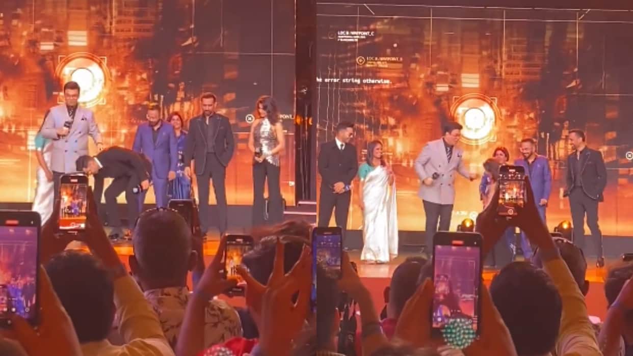 Citadel Honey Bunny Announcement Samantha Ruth Prabhu Varun Dhawan touch Karan Johar feet Video Went Viral