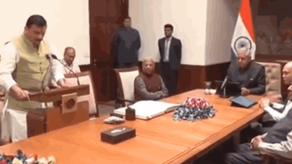 AAP leader Sanjay Singh took oath as Rajya Sabha MP