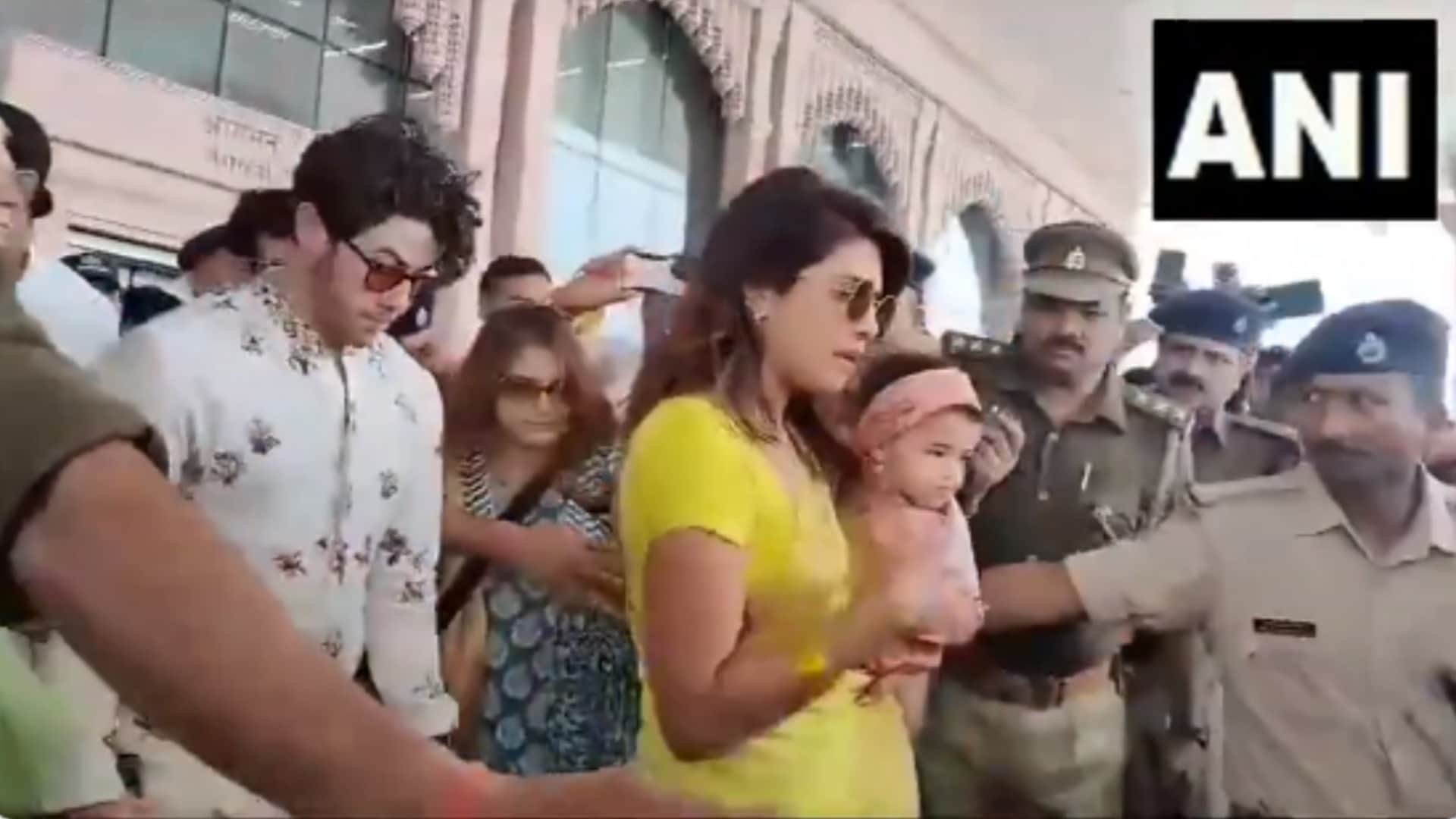Actor Priyanka Chopra Jonas arrives in Ayodhya.