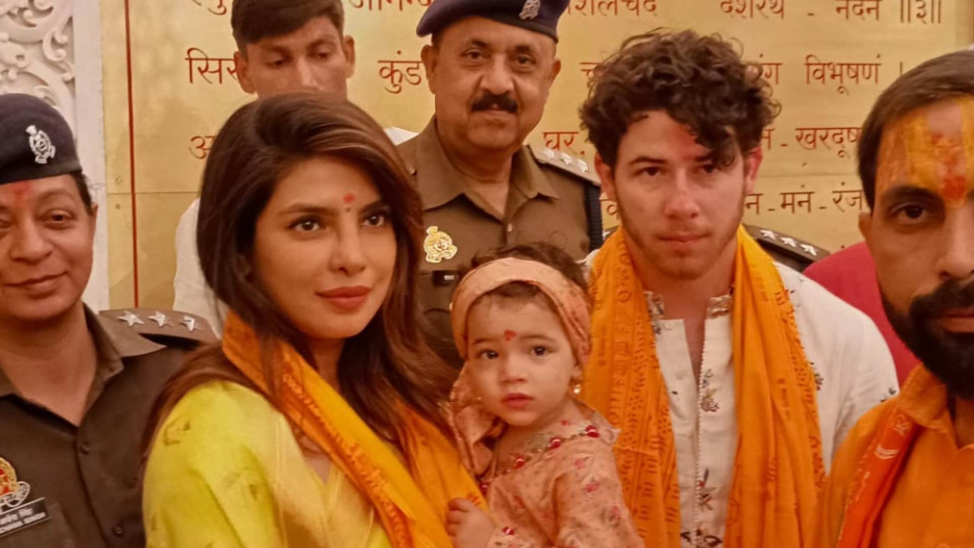 Actor Priyanka Chopra Jonas arrives in Ayodhya.