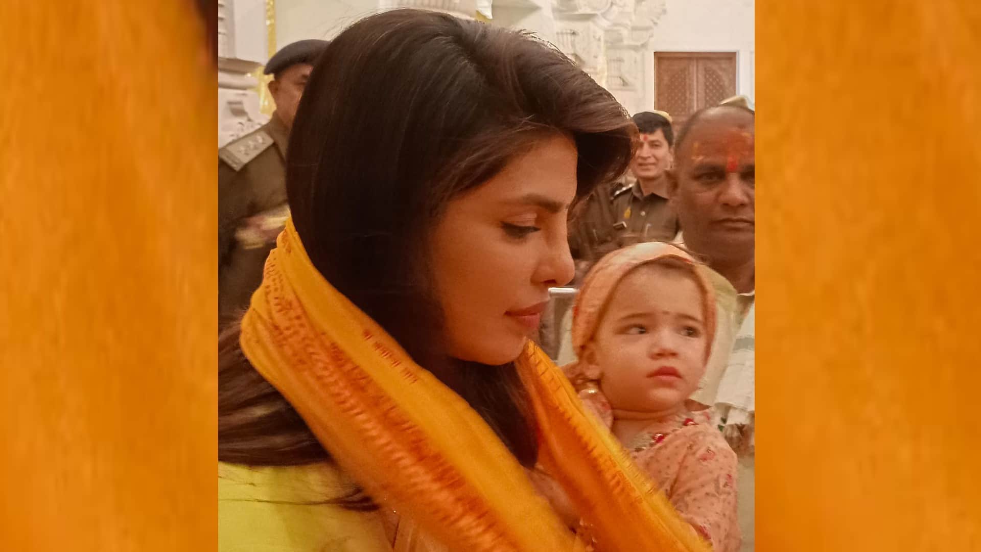 Actor Priyanka Chopra Jonas arrives in Ayodhya.
