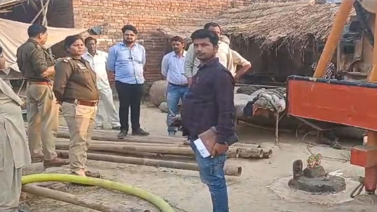 Auraiya: Villagers stopped the boring work by placing the idol