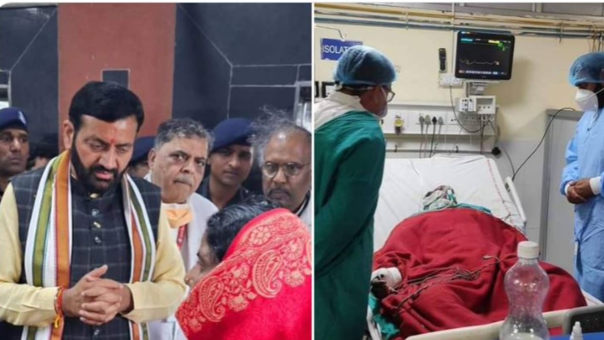 Haryana: Chief Minister Nayab Saini meets employees injured due to dust collector burst