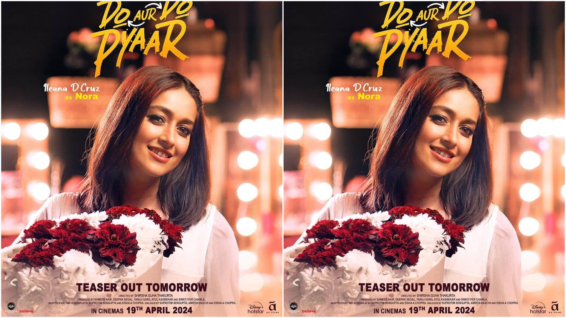 Do Aur Do Pyaar Teaser: vidya balan and pratik gandhi film poster out teaser will release tomorrow