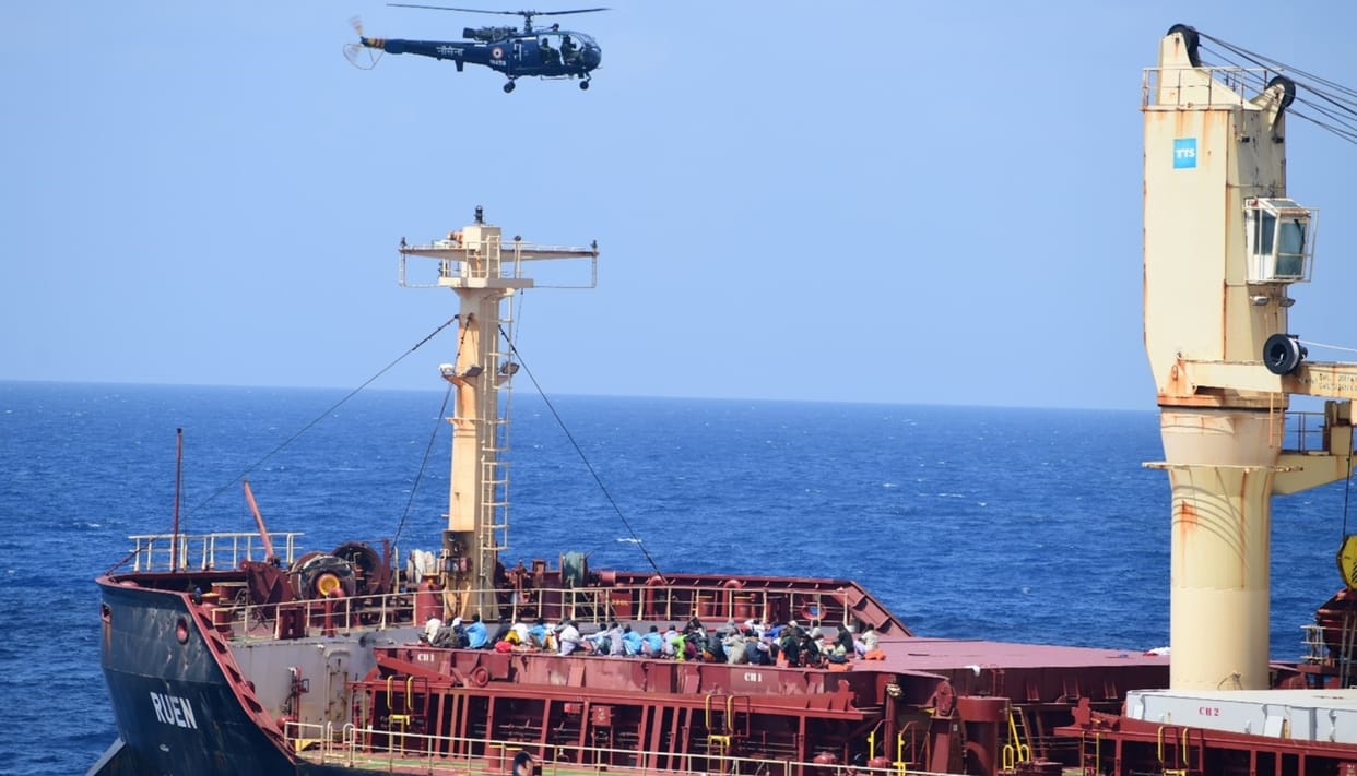 indian navy operation against sea pirates shows india defence capabilities to world marcos commando mv ruen