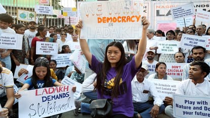 Ladakh: Kargil closed for half day KDA took out rally Sonam Wangchuk hunger strike continue