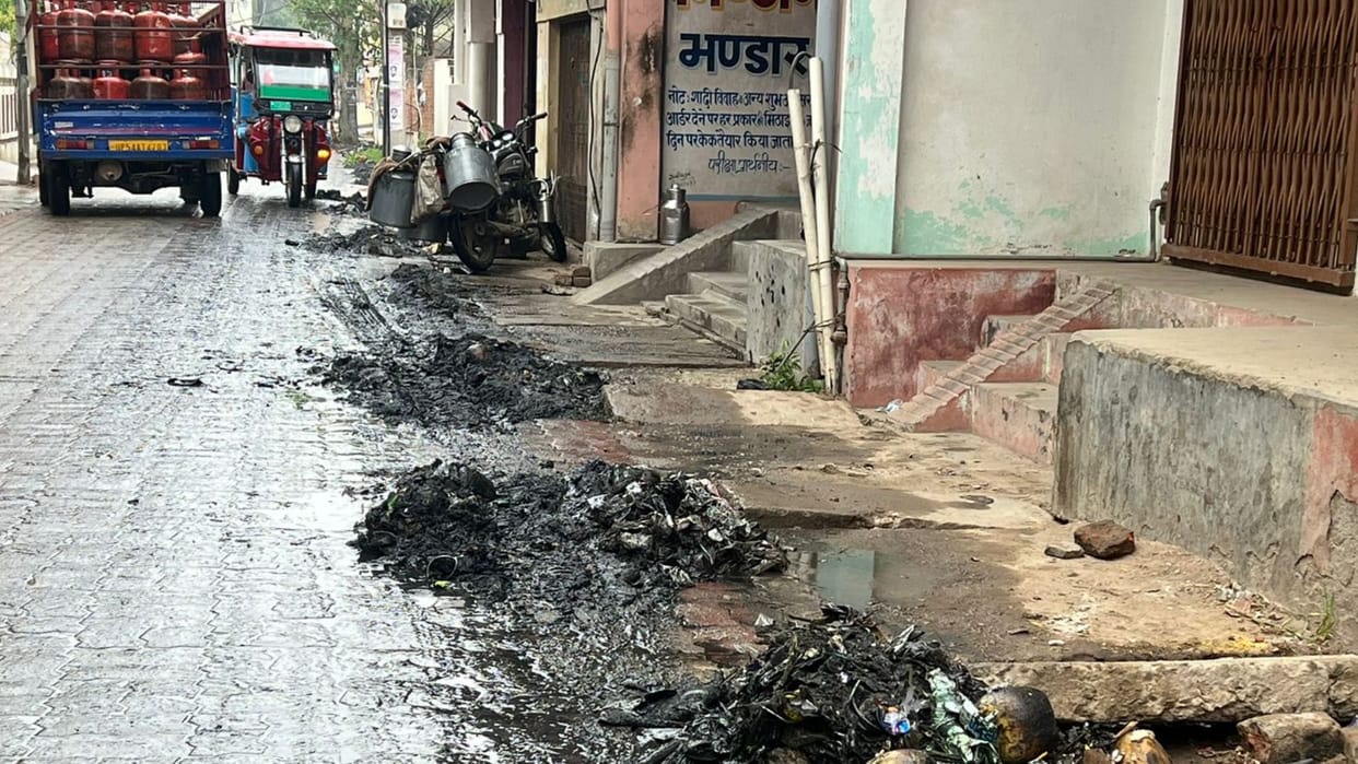 drains were filled and places was waste in mau
