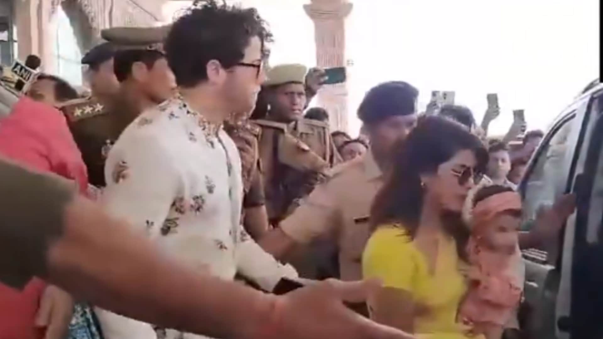 Priyanka Chopra reached Ayodhya Ram Mandir with daughter Malti Marie and husband Nick jonas video goes viral