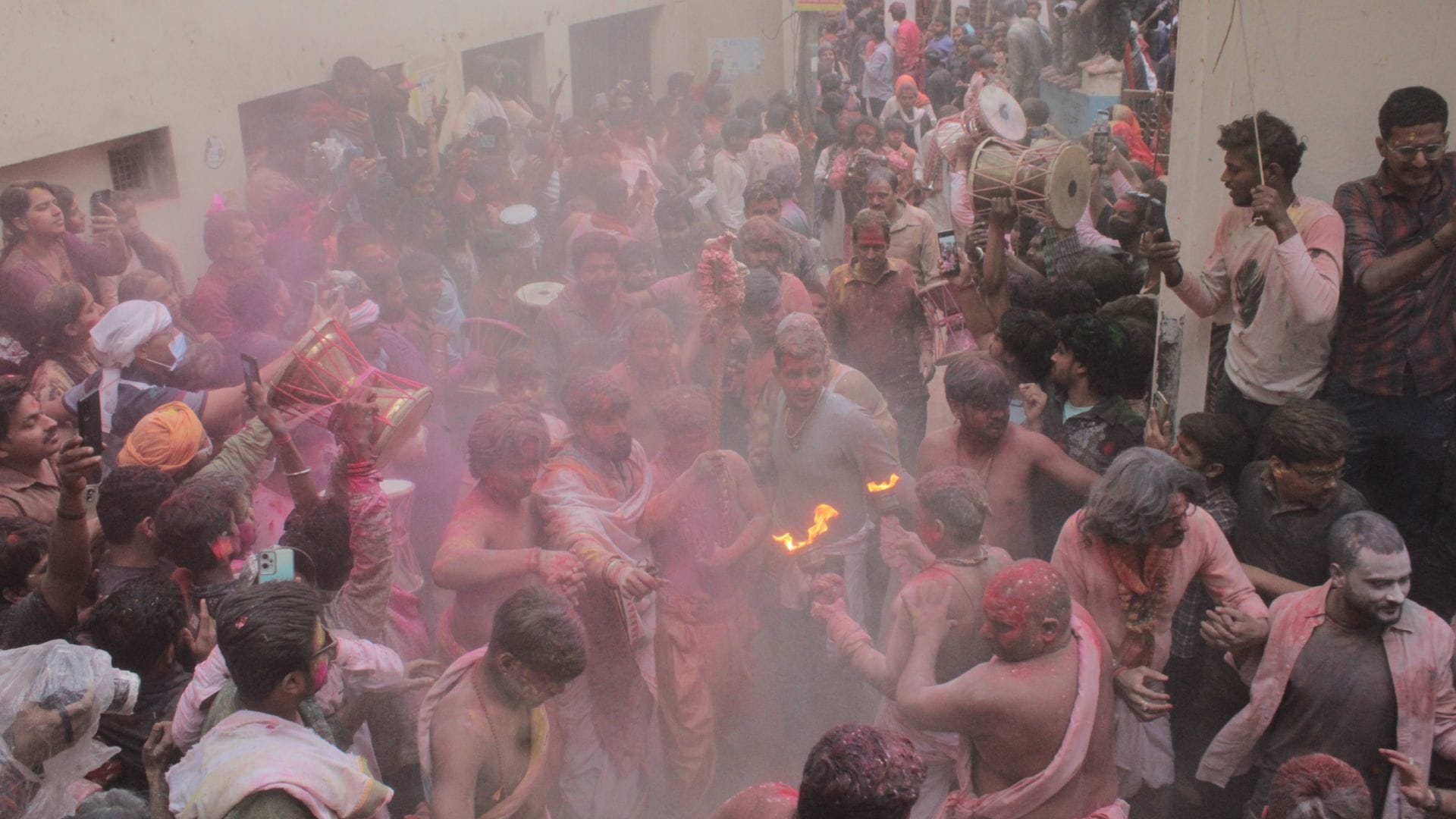 Holi In Varanasi Baba Vishwanath and Maa Gaura Barat Celebration with Gulal