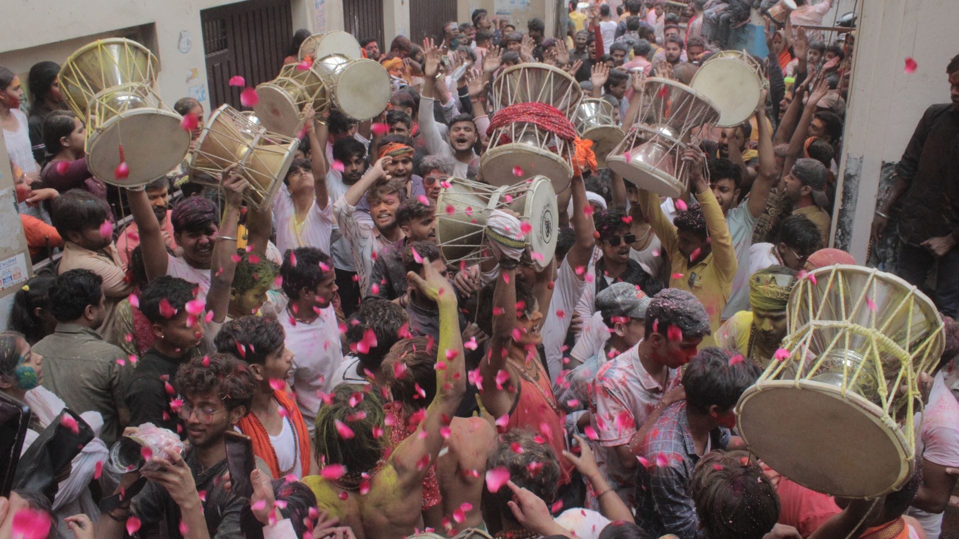 Holi In Varanasi Baba Vishwanath and Maa Gaura Barat Celebration with Gulal