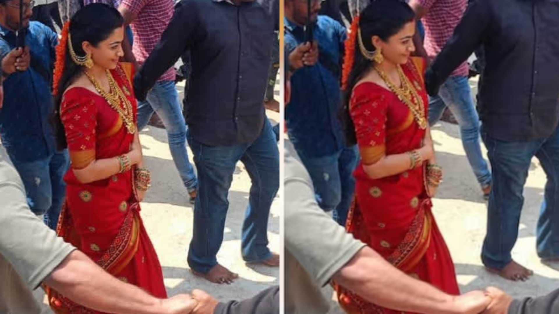 allu arjun film pushpa 2 the rule shooting start at andhra pradesh yaganti temple rashmika mandanna shares pic