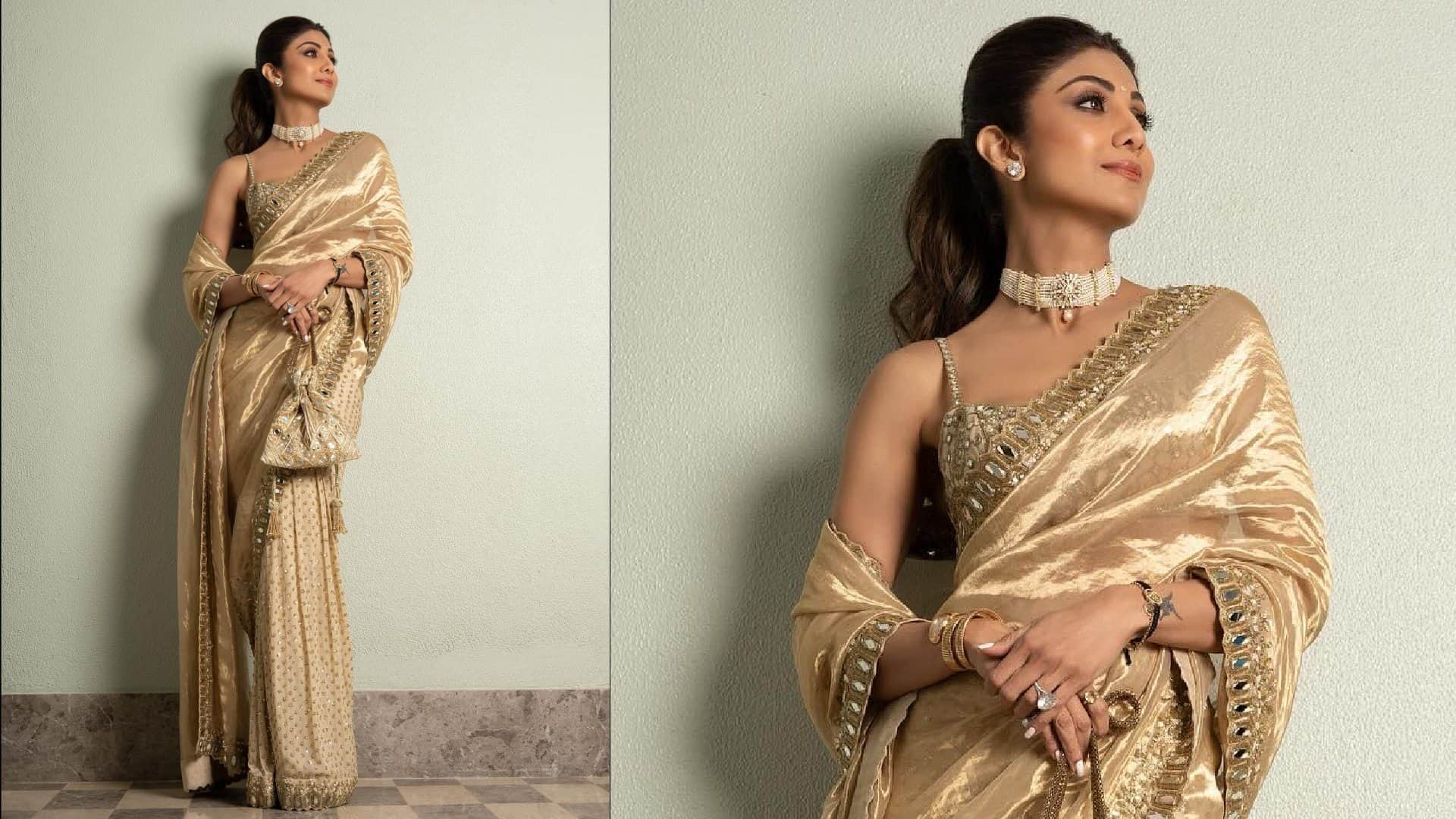 trendy saree collection of shilpa shetty for every woman