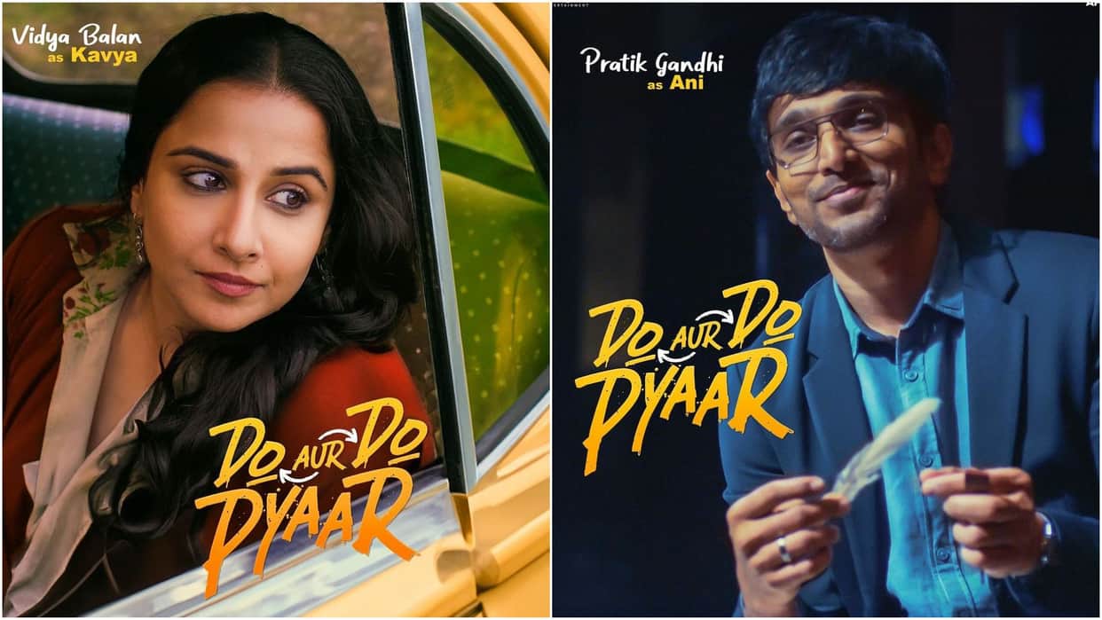 Do Aur Do Pyaar Teaser: vidya balan and pratik gandhi film poster out teaser will release tomorrow