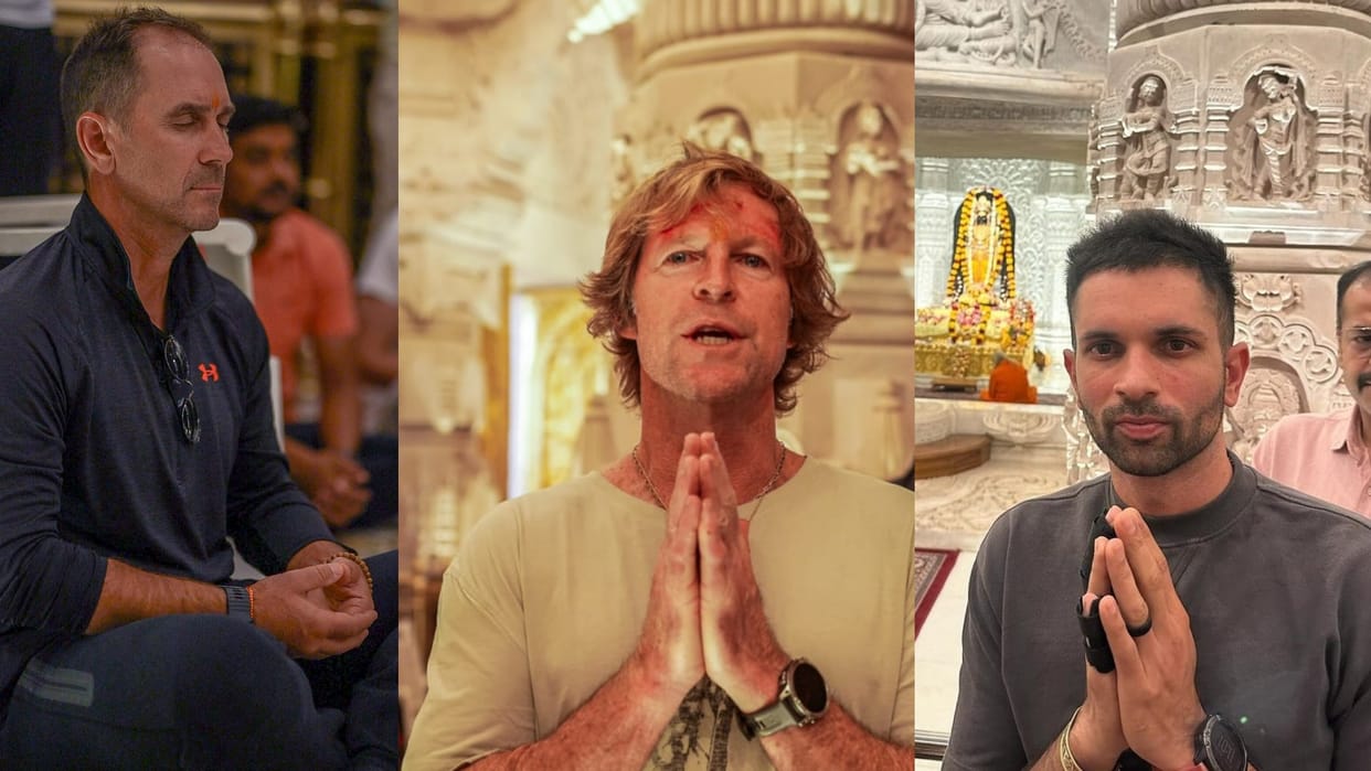 IPL team Lucknow visits Ram temple in Ayodhya.